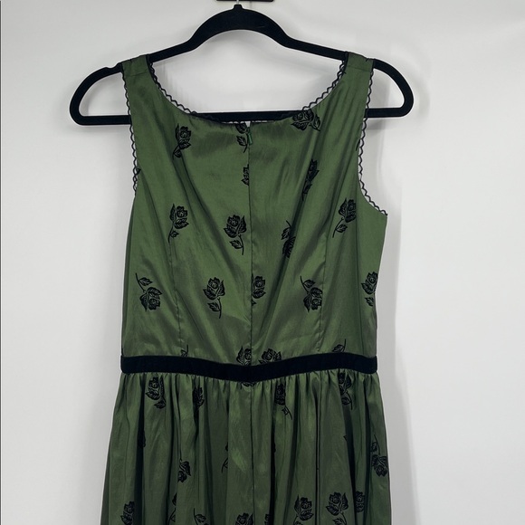 Rare Twilight Saga Bella Birthday Dress New Moon Green Floral Dress Large - Picture 9 of 11
